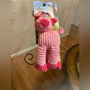 Pally  Farm & Country Tough Buddy Farm  Pink Cow   12” Very Solf With Squeaker .